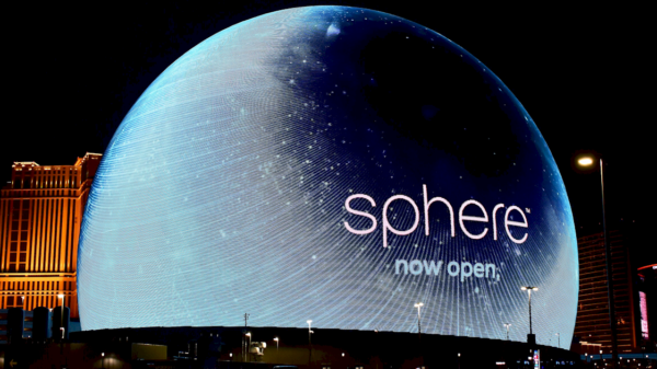 Arena Sphere, de Las Vegas, valoriza 11% com boom de bilheteria