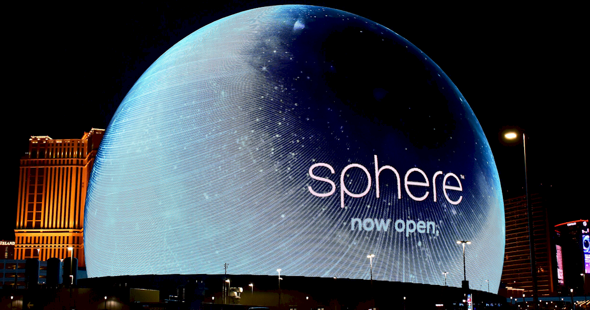 Arena Sphere, de Las Vegas, valoriza 11% com boom de bilheteria